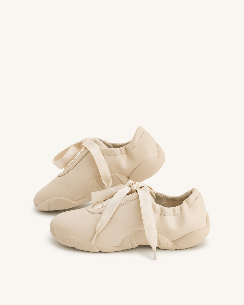 Flavia Ballerina Sneakers - Apricot