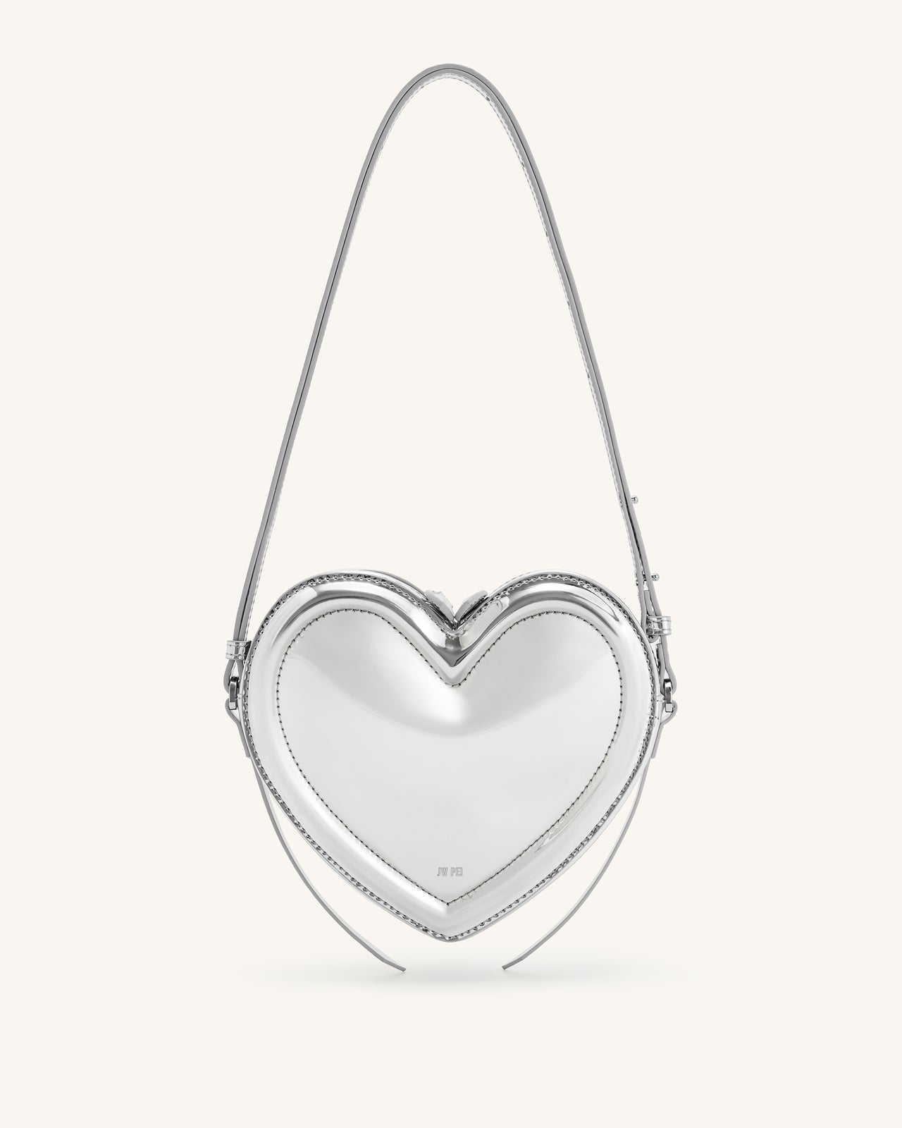 Arlene Heart Shaped Bag - Sliver