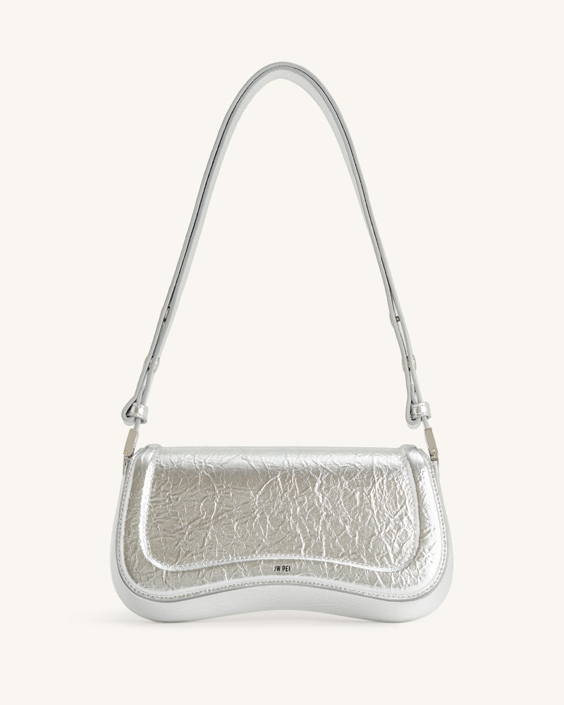 Joy Metallic Shoulder Bag - Silver