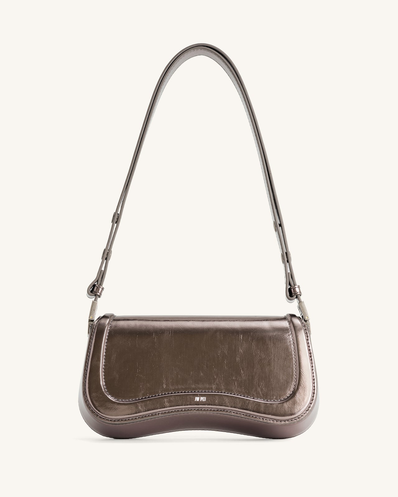 Joy Metallic Shoulder Bag - Anthracite