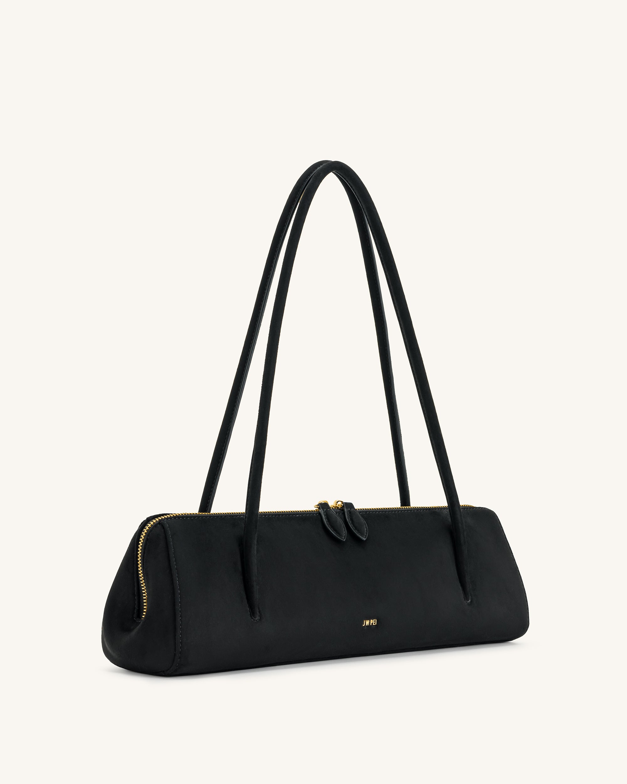 Nova Baguette Style Shoulder Bag - Black