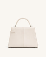 Elise Large Top Handle Bag - White