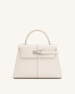 Elise Large Top Handle Bag - White