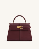 Elise Large Top Handle Bag - Claret