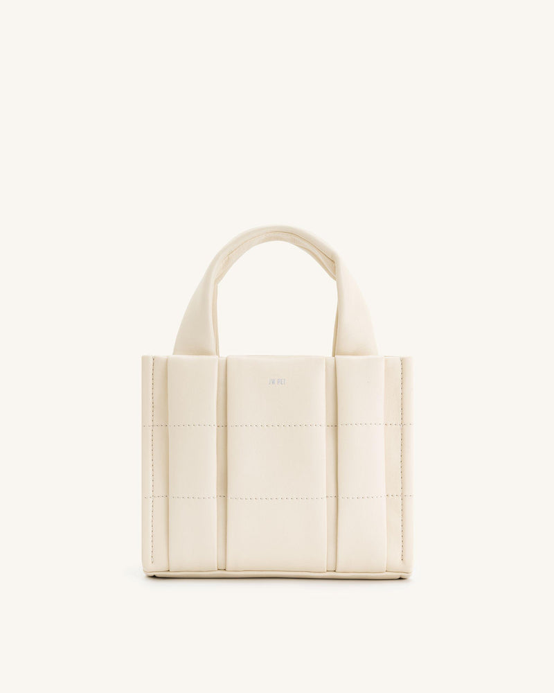 Freya Mini Tote Bag - White