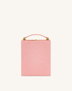 Taya-Sushi Embroidery Pattern Book Shape Clutch Bag - Pink