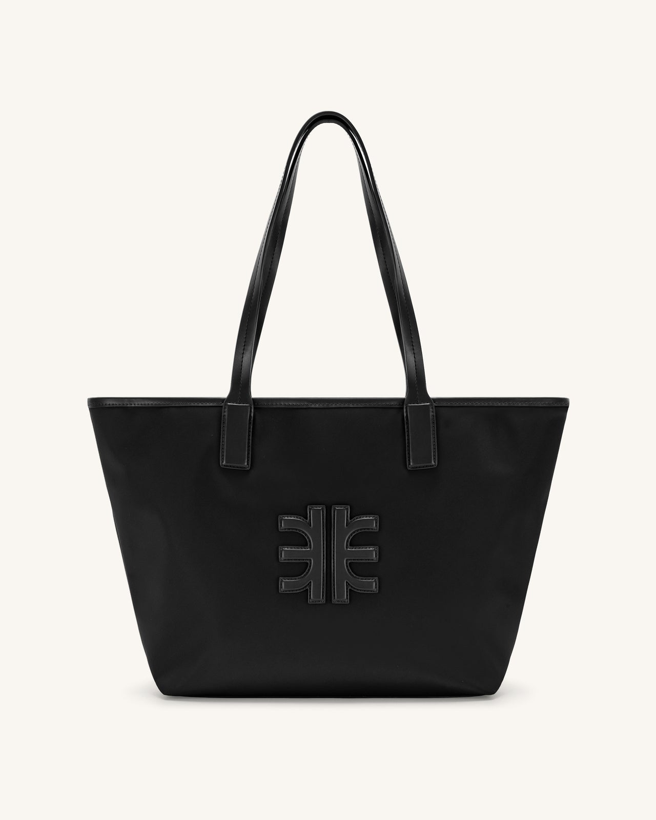 Cathy Nylon Tote Bag - Black