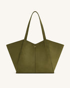 Kiana Large Capacity Tote Bag - Dark Olive