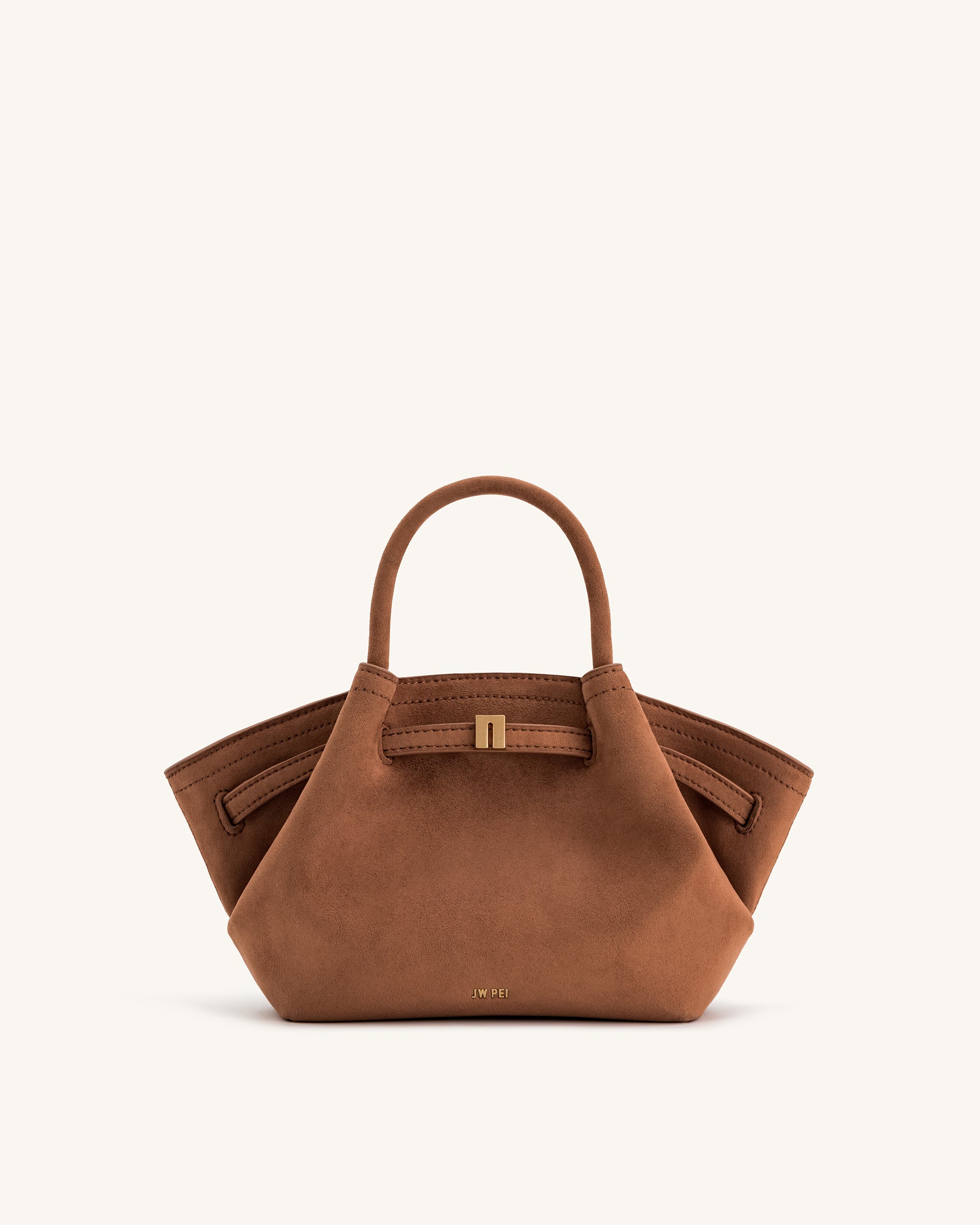 Brown suede purse best sale