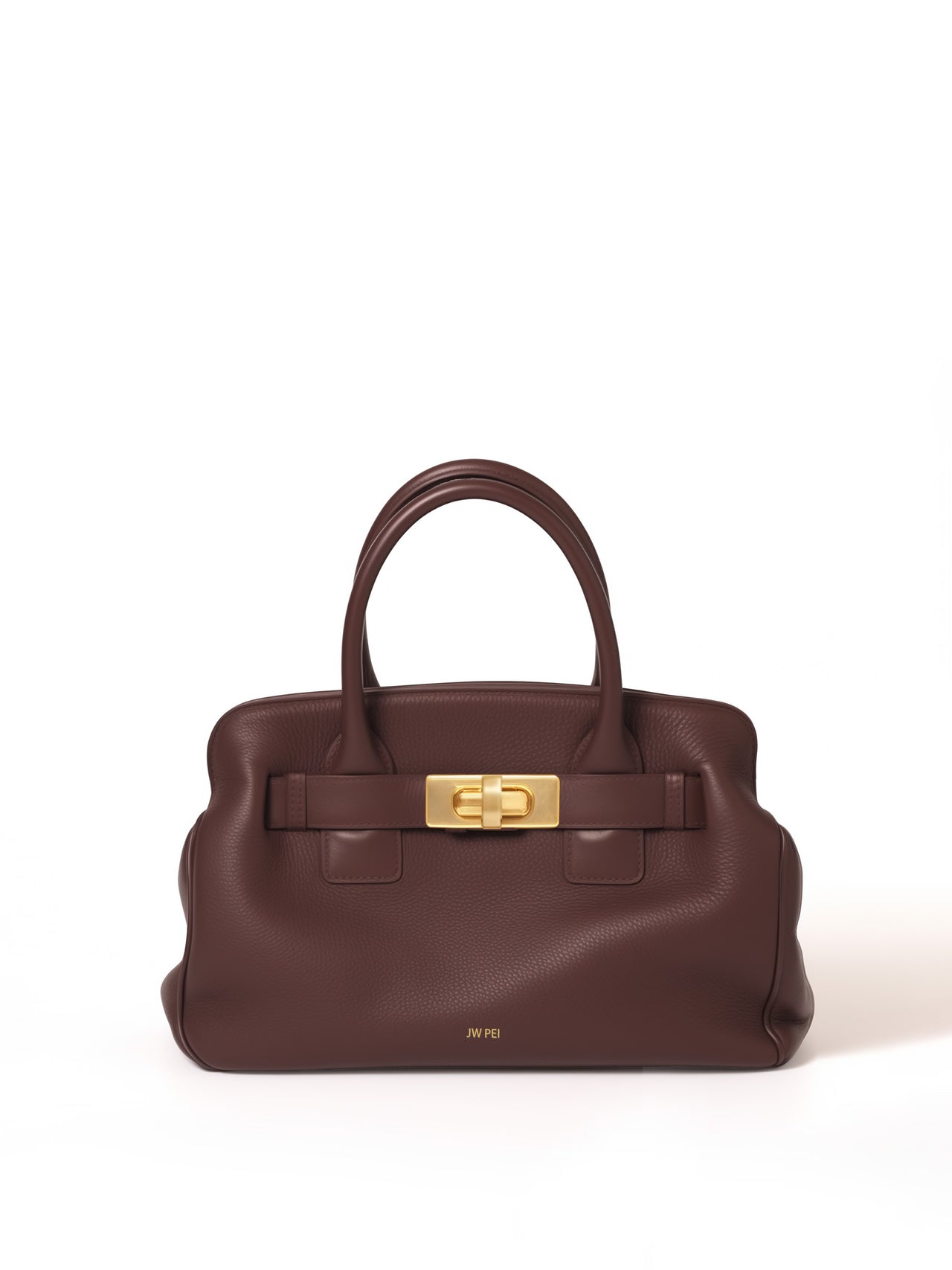 Nevaeh Leather Handbag - Burgundy