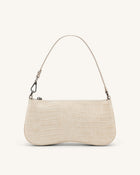 Eva Shoulder Handbag - Ivory Croc