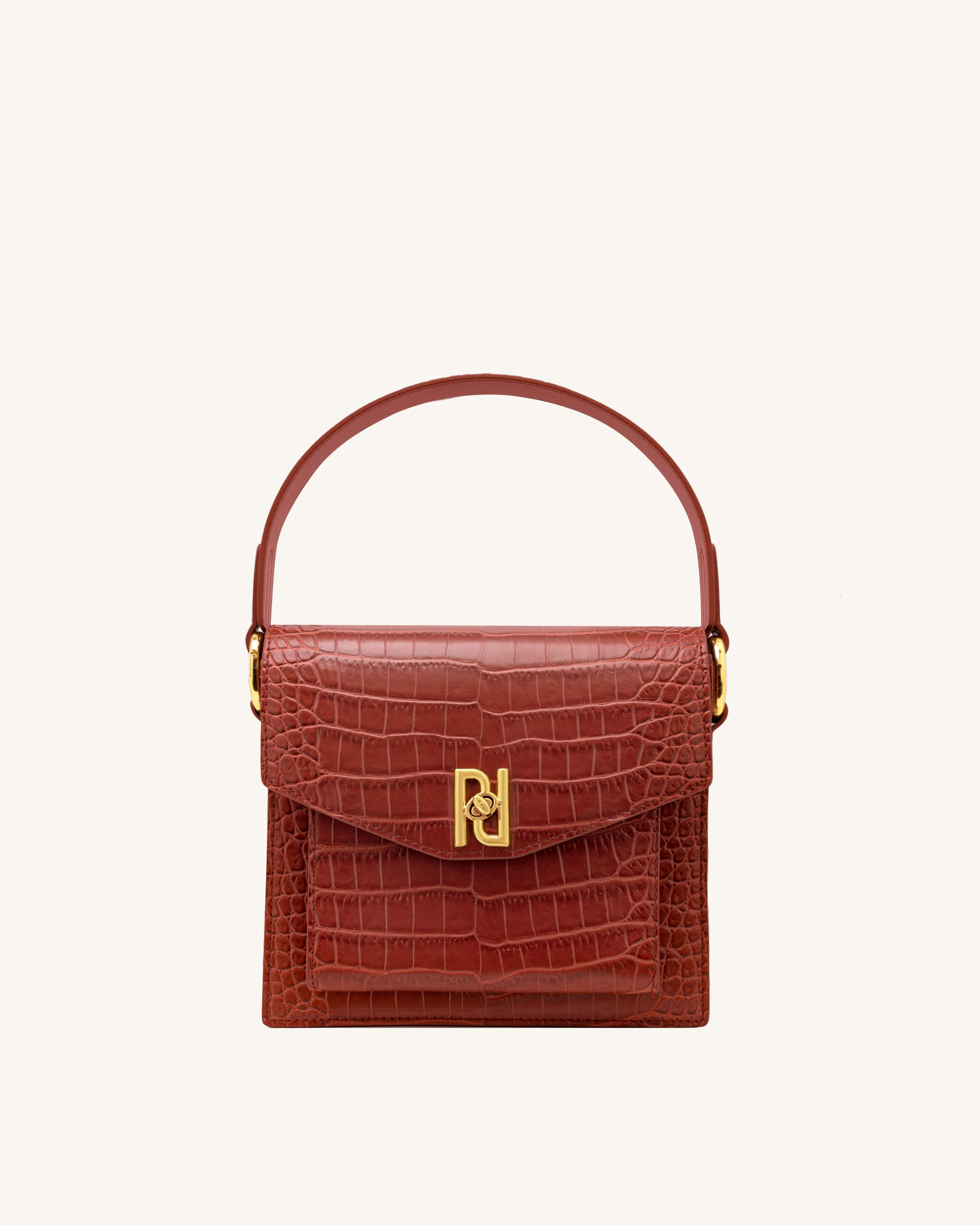 MICHAEL Michael Kors 'dillon' Crocodile Effect Tote in Red | Lyst