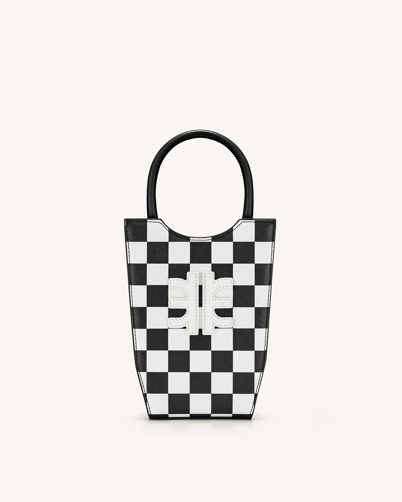 FEI Checkerboard Phone Bag - Black & White